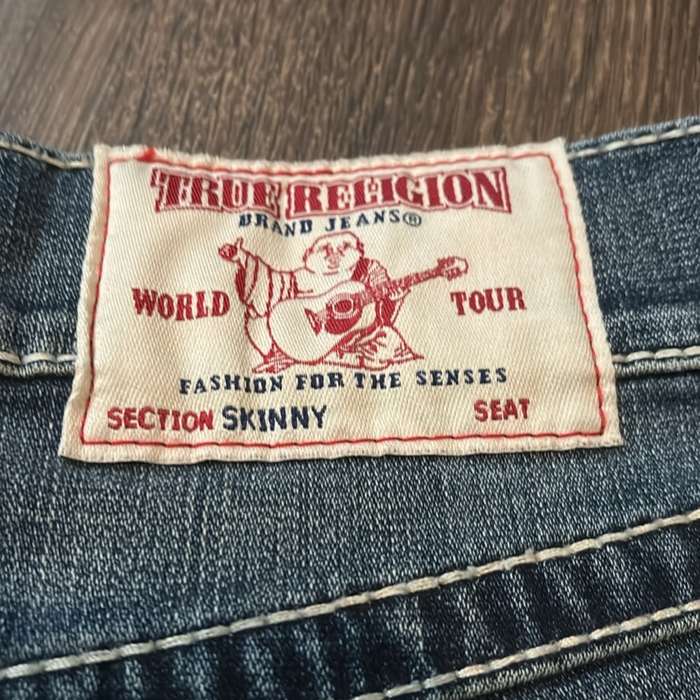 True Religion Dark Blue Skinny Jeans - Picture 3 of 6